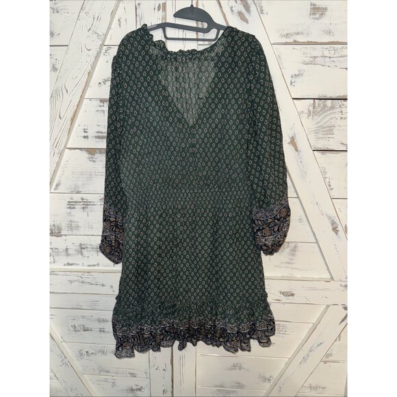 Veronica Beard Destiny print Paisley 100% silk dress W/ Slip. Size 18 MSRP $598 - Picture 10 of 12